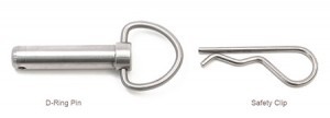 HiTie D-Ring Pin and Safety Clip